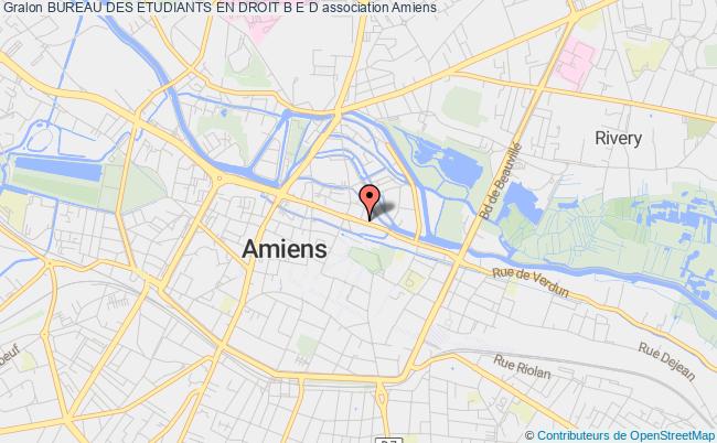 plan association Bureau Des Etudiants En Droit B E D Amiens