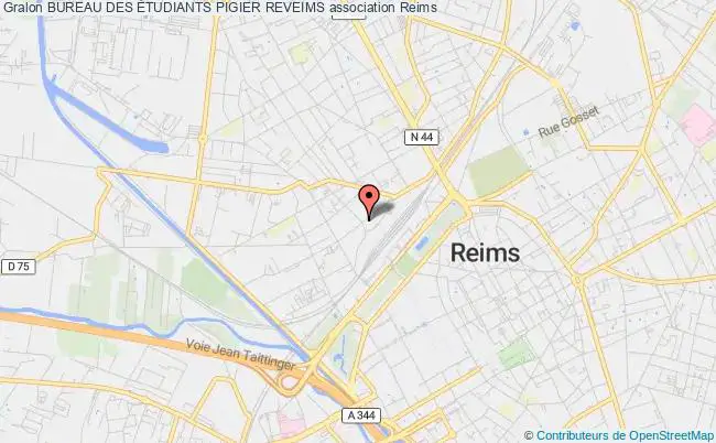 plan association Bureau Des Étudiants Pigier Reveims Reims