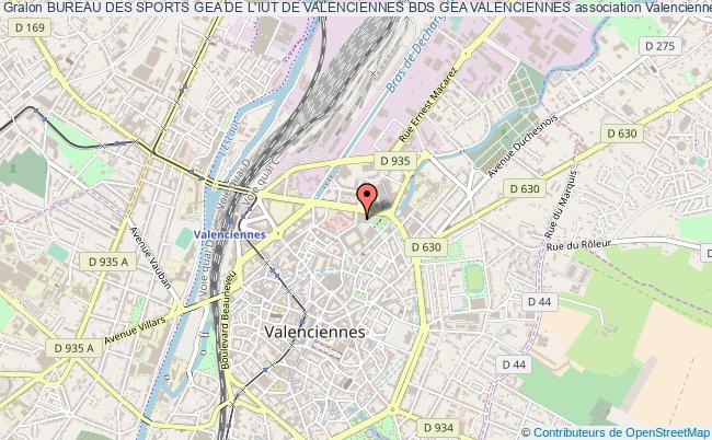 plan association Bureau Des Sports Gea De L'iut De Valenciennes Bds Gea Valenciennes Valenciennes