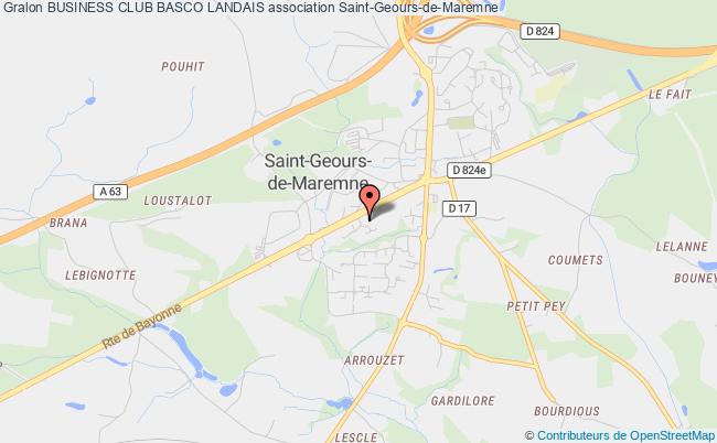 plan association Business Club Basco Landais Saint-Geours-de-Maremne