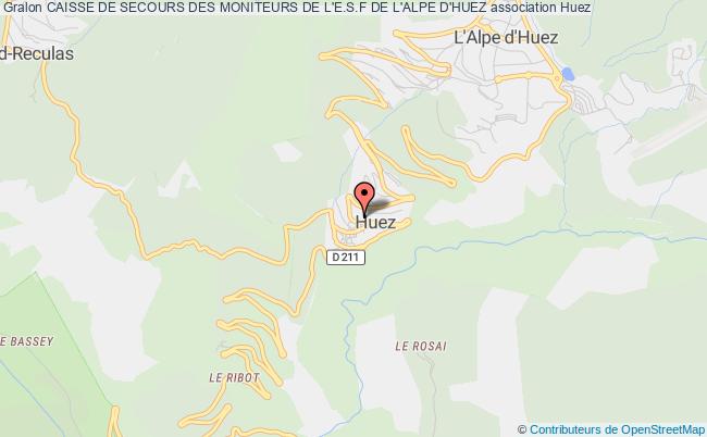plan association Caisse De Secours Des Moniteurs De L'e.s.f De L'alpe D'huez L'ALPE D'HUEZ