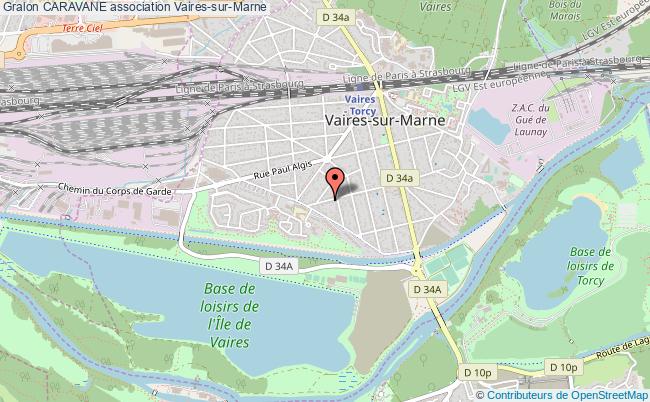 plan association Caravane Vaires-sur-Marne