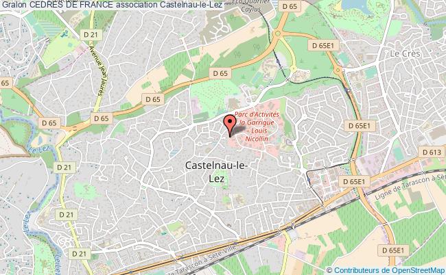 plan association Cedres De France Castelnau-le-Lez