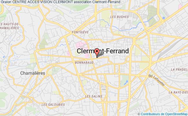 plan association Centre Acces Vision Clermont Clermont-Ferrand