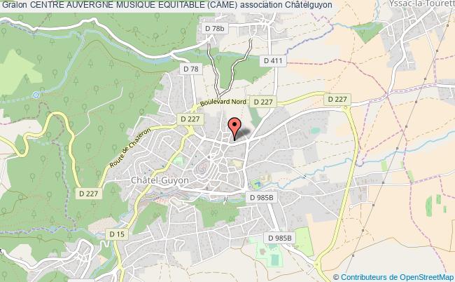 plan association Centre Auvergne Musique Equitable (came) Châtelguyon
