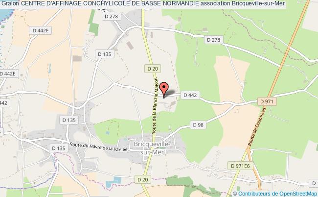 plan association Centre D'affinage Conchylicole De Basse Normandie Bricqueville-sur-Mer