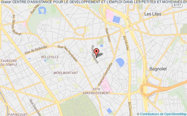 plan association Centre D'assistance Pour Le Developpement Et L'emploi Dans Les Petites Et Moyennes Entreprises Pme Cadepme Paris