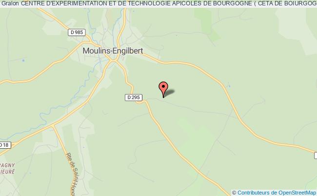 plan association Centre D'experimentation Et De Technologie Apicoles De Bourgogne ( Ceta De Boiurgogne) Moulins-Engilbert