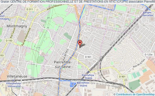 plan association Centre De Formation Professionnelle Et De Prestations En Ntic (cf2pn) Pierrefitte-sur-Seine