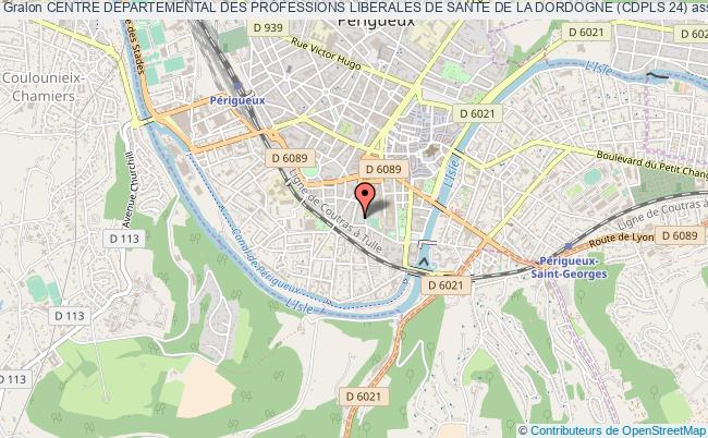 plan association Centre Departemental Des Professions Liberales De Sante De La Dordogne (cdpls 24) Périgueux
