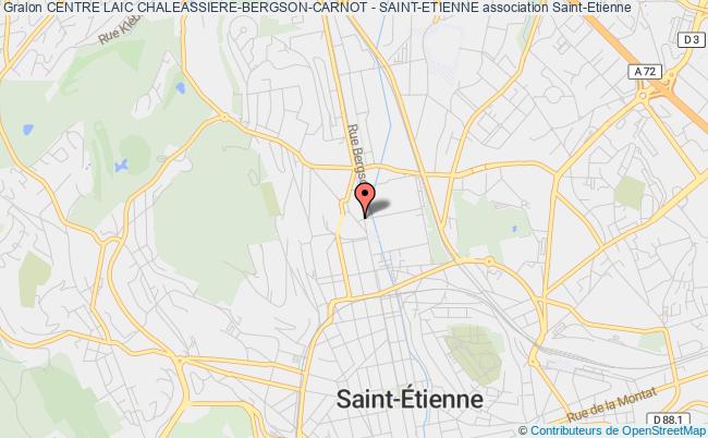plan association Centre Laic Chaleassiere-bergson-carnot - Saint-etienne Saint-Étienne