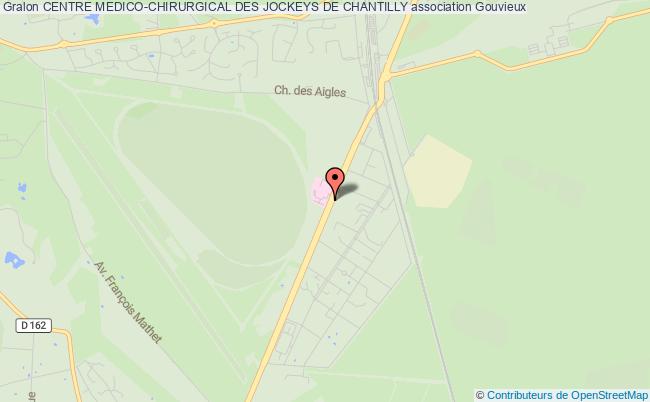 plan association Centre Medico-chirurgical Des Jockeys De Chantilly Gouvieux