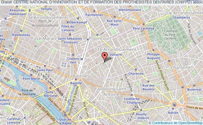 plan association Centre National D?innovation Et De Formation Des Prothesistes Dentaires (cnifpd) Paris