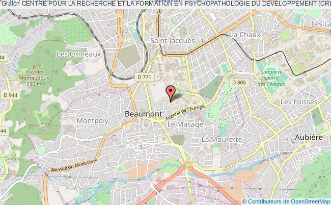 plan association Centre Pour La Recherche Et La Formation En Psychopathologie Du Developpement (crepsyde) Beaumont