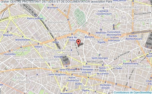 plan association Centre Protestant D'etudes Et De Documentation Paris