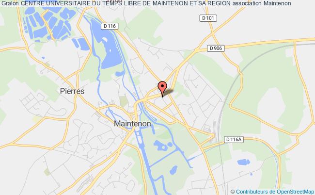 plan association Centre Universitaire Du Temps Libre De Maintenon Et Sa Region Maintenon