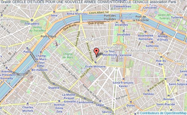 plan association Cercle D'etudes Pour Une Nouvelle Armee Conventionnelle Cenacle Paris