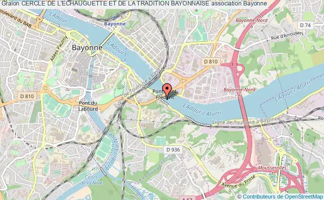 plan association Cercle De L'echauguette Et De La Tradition Bayonnaise Bayonne