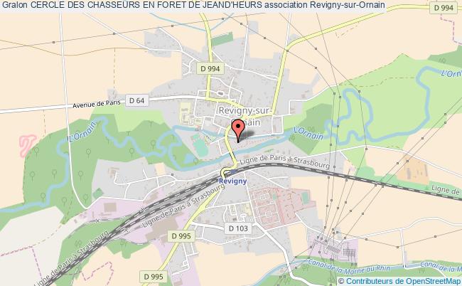 plan association Cercle Des Chasseurs En Foret De Jeand'heurs Revigny-sur-Ornain