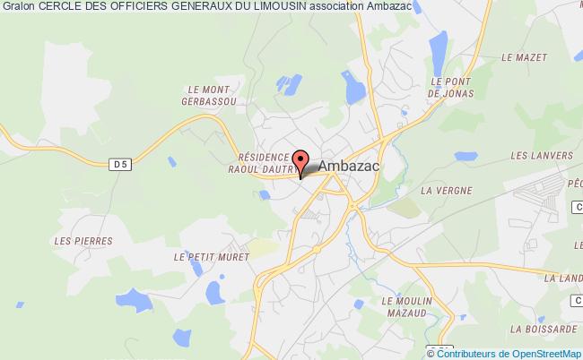 plan association Cercle Des Officiers Generaux Du Limousin Ambazac