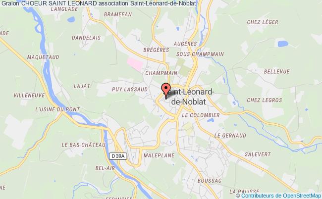 plan association Choeur Saint Leonard Saint-Léonard-de-Noblat