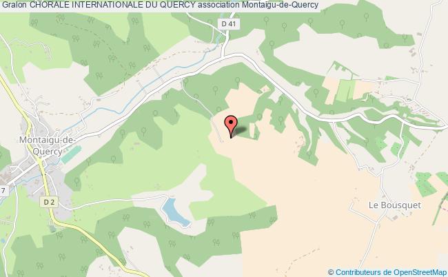 plan association Chorale Internationale Du Quercy Montaigu-de-Quercy