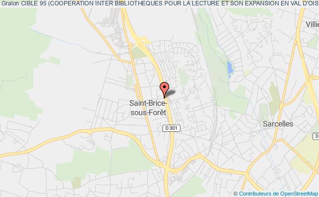 plan association Cible 95 (cooperation Inter Bibliotheques Pour La Lecture Et Son Expansion En Val D'oise) Saint-Brice-sous-Forêt