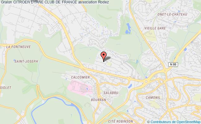 plan association Citroen Dyane Club De France Rodez