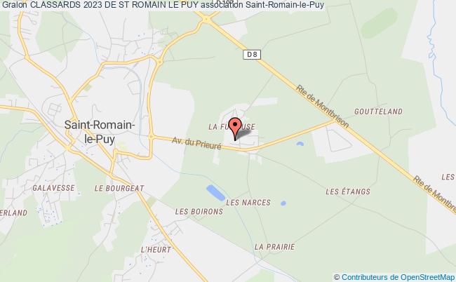 plan association Classards 2023 De St Romain Le Puy Saint-Romain-le-Puy
