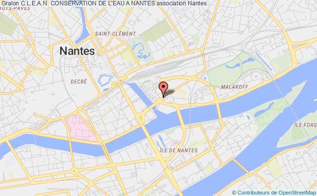 plan association C.l.e.a.n. Conservation De L'eau A Nantes Nantes