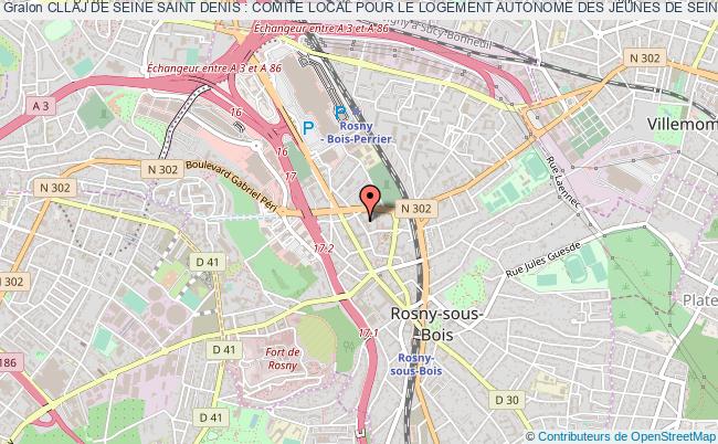 plan association Cllaj De Seine Saint Denis : Comite Local Pour Le Logement Autonome Des Jeunes De Seine Saint Denis Rosny-sous-Bois