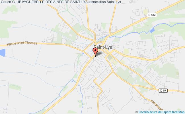 plan association Club Ayguebelle Des Aines De Saint-lys Saint-Lys