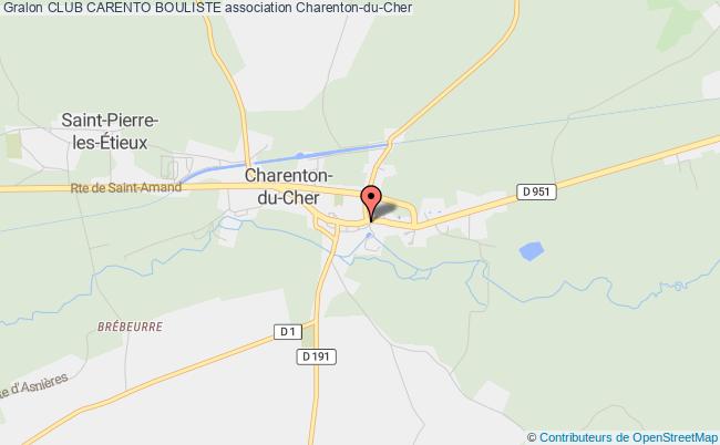 plan association Club Carento Bouliste Charenton-du-Cher