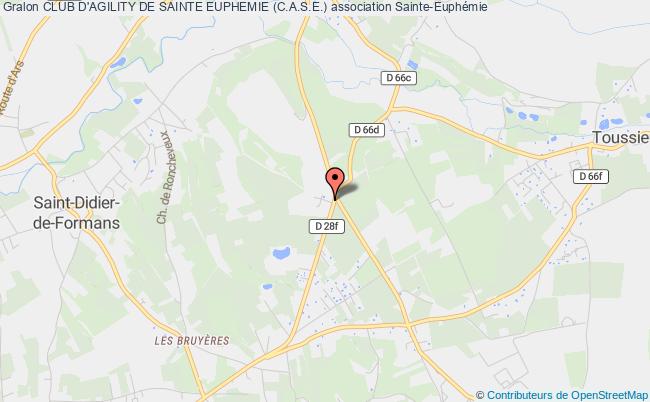 plan association Club D'agility De Sainte Euphemie (c.a.s.e.) Sainte-Euphémie
