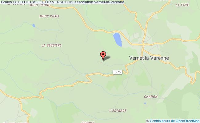 plan association Club De L'age D'or Vernetois Vernet-la-Varenne