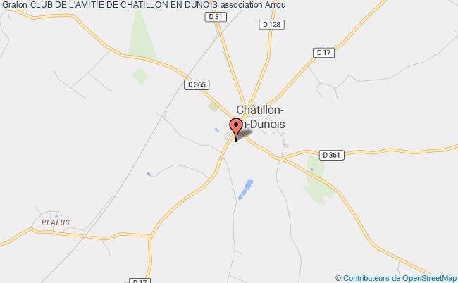 plan association Club De L'amitie De Chatillon En Dunois Commune nouvelle d'Arrou