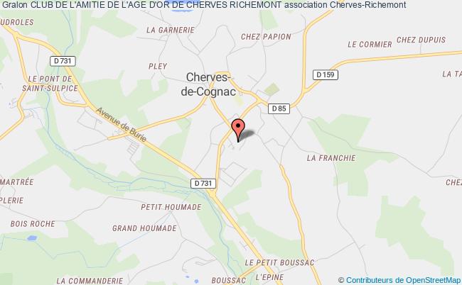 plan association Club De L'amitie De L'age D'or De Cherves Richemont Cherves-Richemont