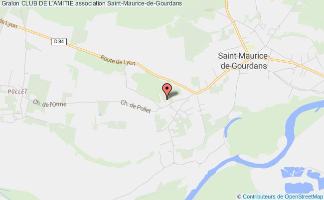 plan association Club De L'amitie Saint-Maurice-de-Gourdans