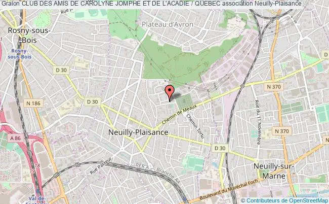 plan association Club Des Amis De Carolyne Jomphe Et De L'acadie / Quebec Neuilly-Plaisance