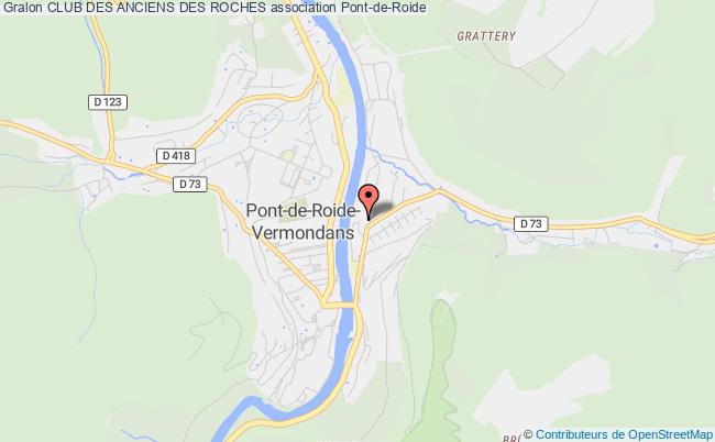 plan association Club Des Anciens Des Roches Pont-de-Roide