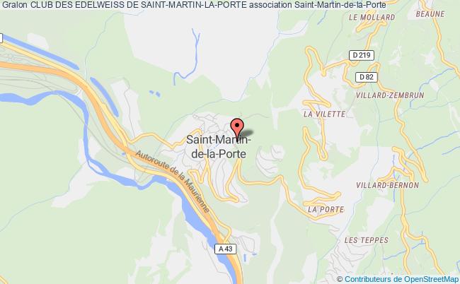 plan association Club Des Edelweiss De Saint-martin-la-porte Saint-Martin-de-la-Porte