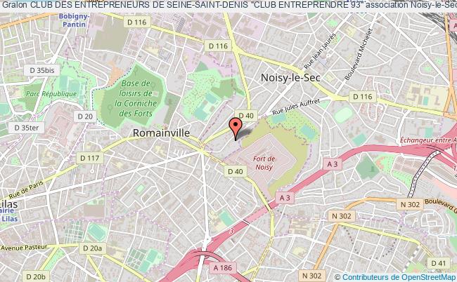 plan association Club Des Entrepreneurs De Seine-saint-denis "club Entreprendre 93" Noisy-le-Sec