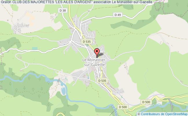 plan association Club Des Majorettes 'les Ailes D'argent' Le    Monastier-sur-Gazeille