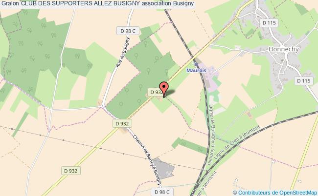 plan association Club Des Supporters Allez Busigny Busigny