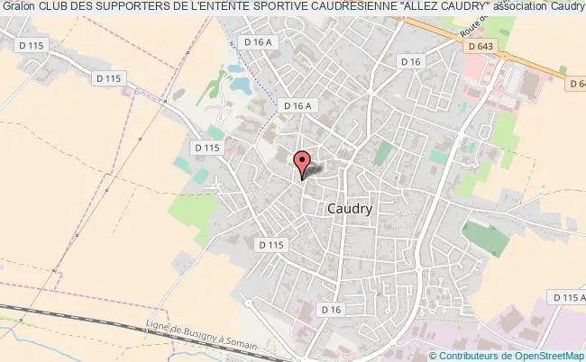 plan association Club Des Supporters De L'entente Sportive Caudresienne "allez Caudry" Caudry