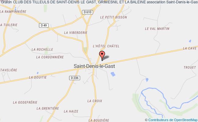 plan association Club Des Tilleuls De Saint-denis Le Gast, Grimesnil Et La Baleine Saint-Denis-le-Gast