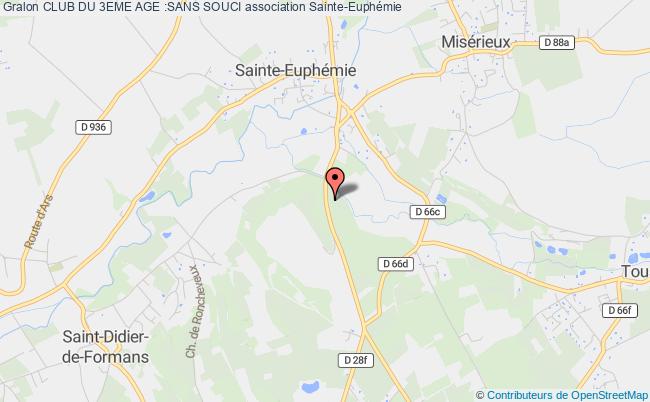 plan association Club Du 3eme Age :sans Souci Sainte-Euphémie