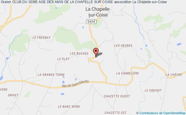 plan association Club Du 3eme Age Des Amis De La Chapelle Sur Coise La Chapelle-sur-Coise