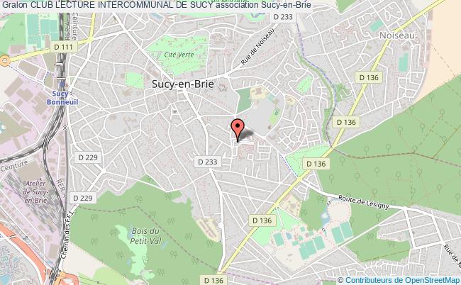 plan association Club Lecture Intercommunal De Sucy Sucy-en-Brie