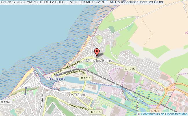 plan association Club Olympique De La Bresle Athletisme Picardie Mers Mers-les-Bains